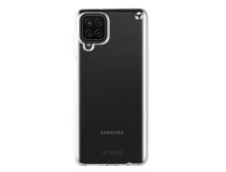 Funda Blanda Recycletek para Samsung Galaxy A12 MUVIT Plástico Transparente