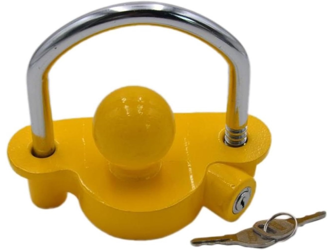 Acoplamiento De Enganche De Remolque Antirrobo De Alta Seguridad Con Bola De Remolque Y Cerradura Universal