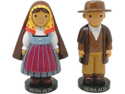 Figura Decorativa LITTLE DROPS OF WATER Pareja de la Beira Alta (Marrón - Resina)