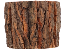 Besportble Stobaza De Madera De Corteza Natural Y Escritorio Multifuncional 12,50 X 11,00 X 11,00 Cm Pulgad...