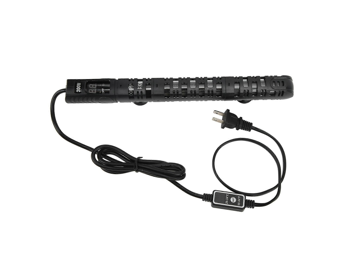 Calentador inteligente para acuario con pantalla LED de temperatura, 200 W, ventosas, enchufe americano 110 V/120 V GOKOCO