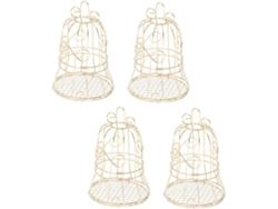 Comedero Para Pájaros Inoomp De Hierro Vintage, Comedero Colgante De 4 Piezas Para Pájaros Silvestres, Versátil Para