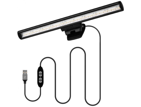 Lámpara de pantalla para computadora portátil, lámpara de pantalla de lector electrónico alimentada por USB, lámpara LED para pantalla de computado...