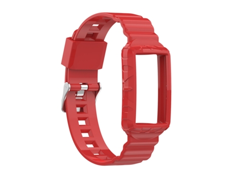 Correa de reloj inteligente para Fitbit Charge 3 SE Correa de reloj de silicona One Body Armor (rojo)