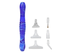 Lápiz Portátil Para Pintar Con Diamantes De Imitación Para Decoración De Uñas Diy Con Puntas De Repuesto - Azul Oscuro