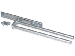 EMUCA Toallero Extensible- 2 Brazos- Aluminio- Anodizado Mate