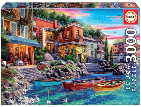 Puzzle EDUCA 3000 Atardecer en Como (Edad Mínima: 12 Años - 3000 Piezas)