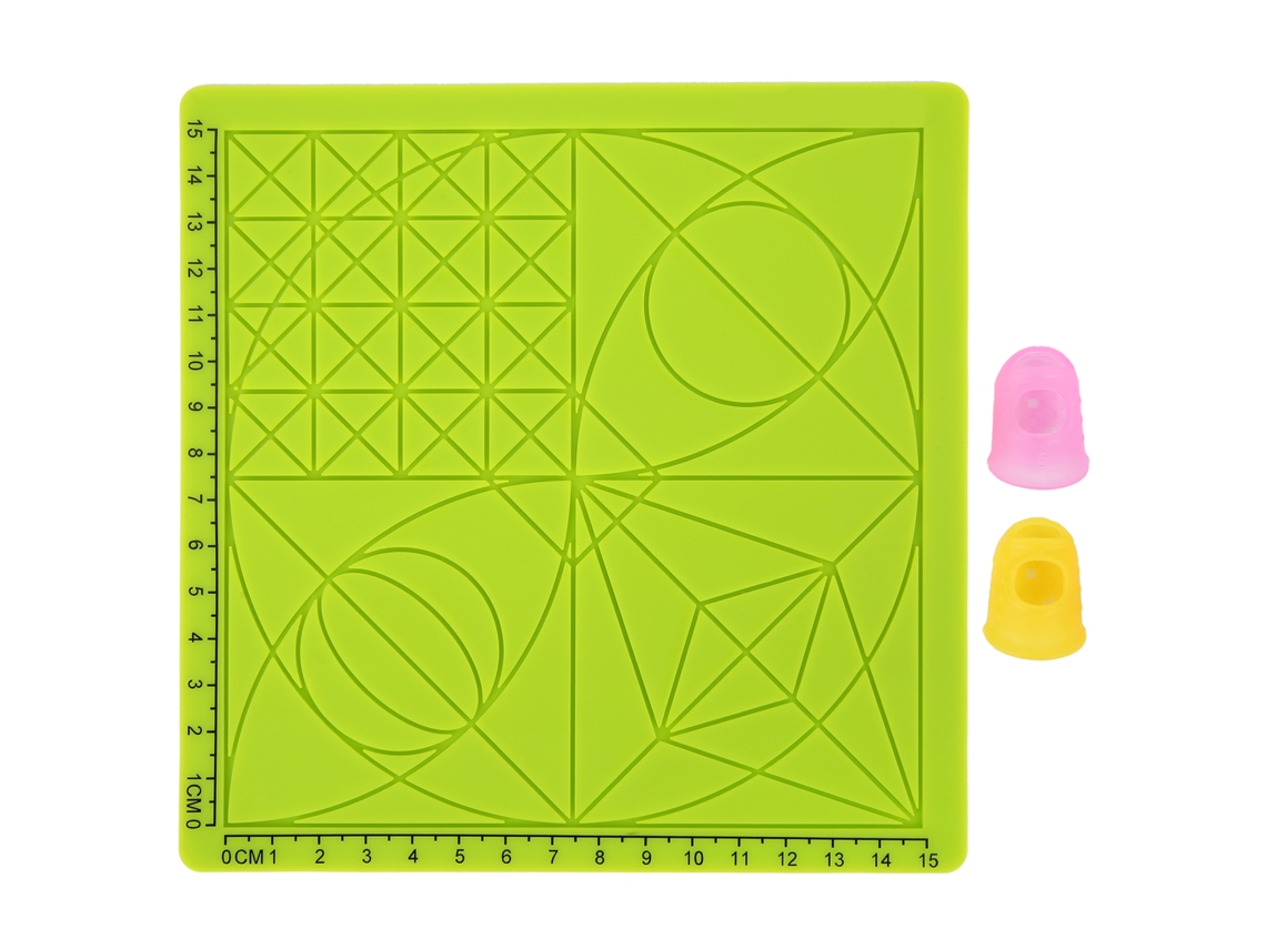 Kit De Accesorios Para Impresión 3d, Plantilla De Tapete De Silicona Verde, Protector De Dedos De 2 Piezas.