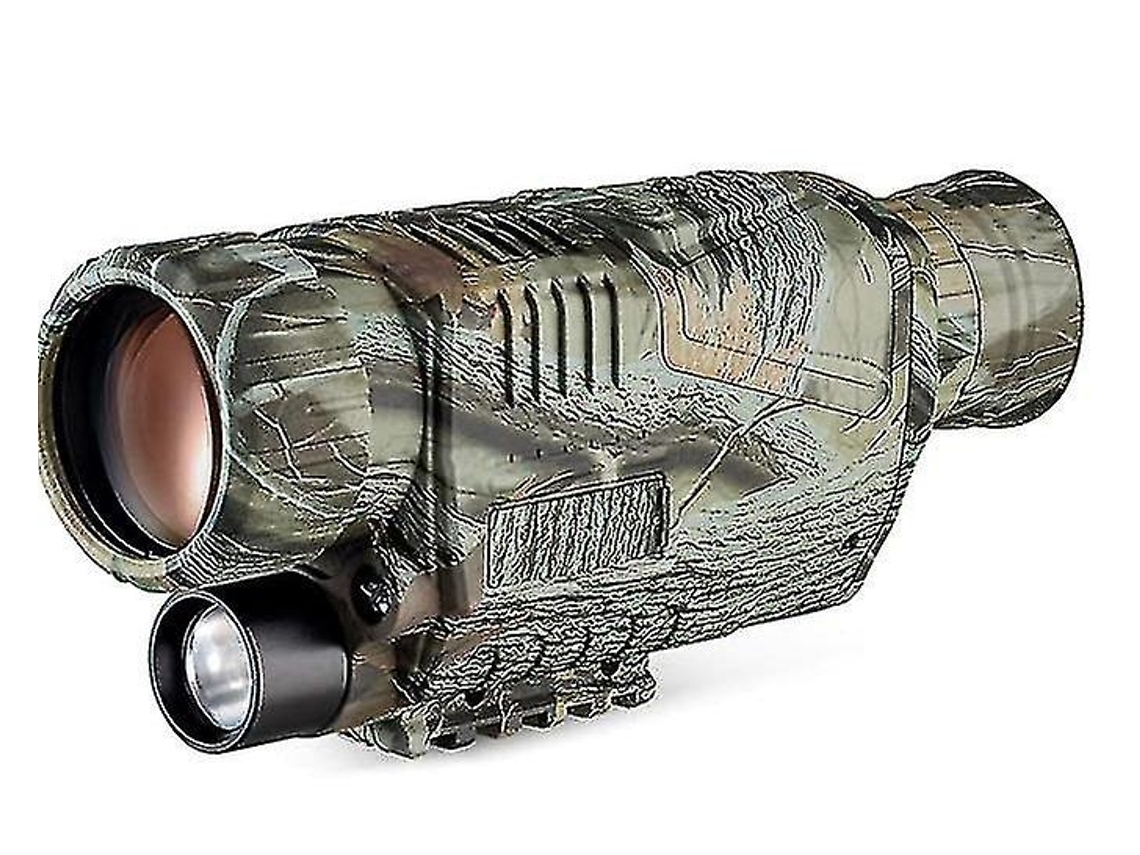 Telescopio digital infrarrojo monocular de visión nocturna recargable de 32 g, 5x40 para adultos, grabación de fotos y vídeos, pantalla LCD de 1,5 pulgadas, Gusshious