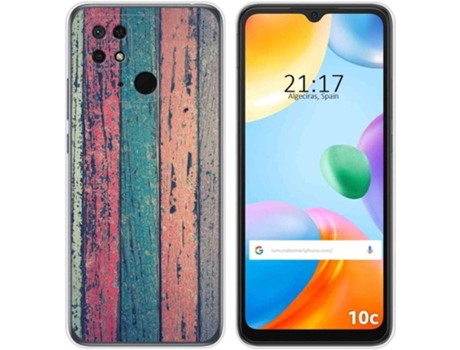 Carcasa para Xiaomi Redmi 10C TUMUNDOSMARTPHONE Dibujos Madera 10 Multicolor