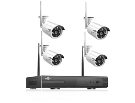 Kit Sistema de Video Vigilancia HISEEU Wi-FI 3MP (8 Canales - 8 cámaras + NVR app + Disco 3TB)
