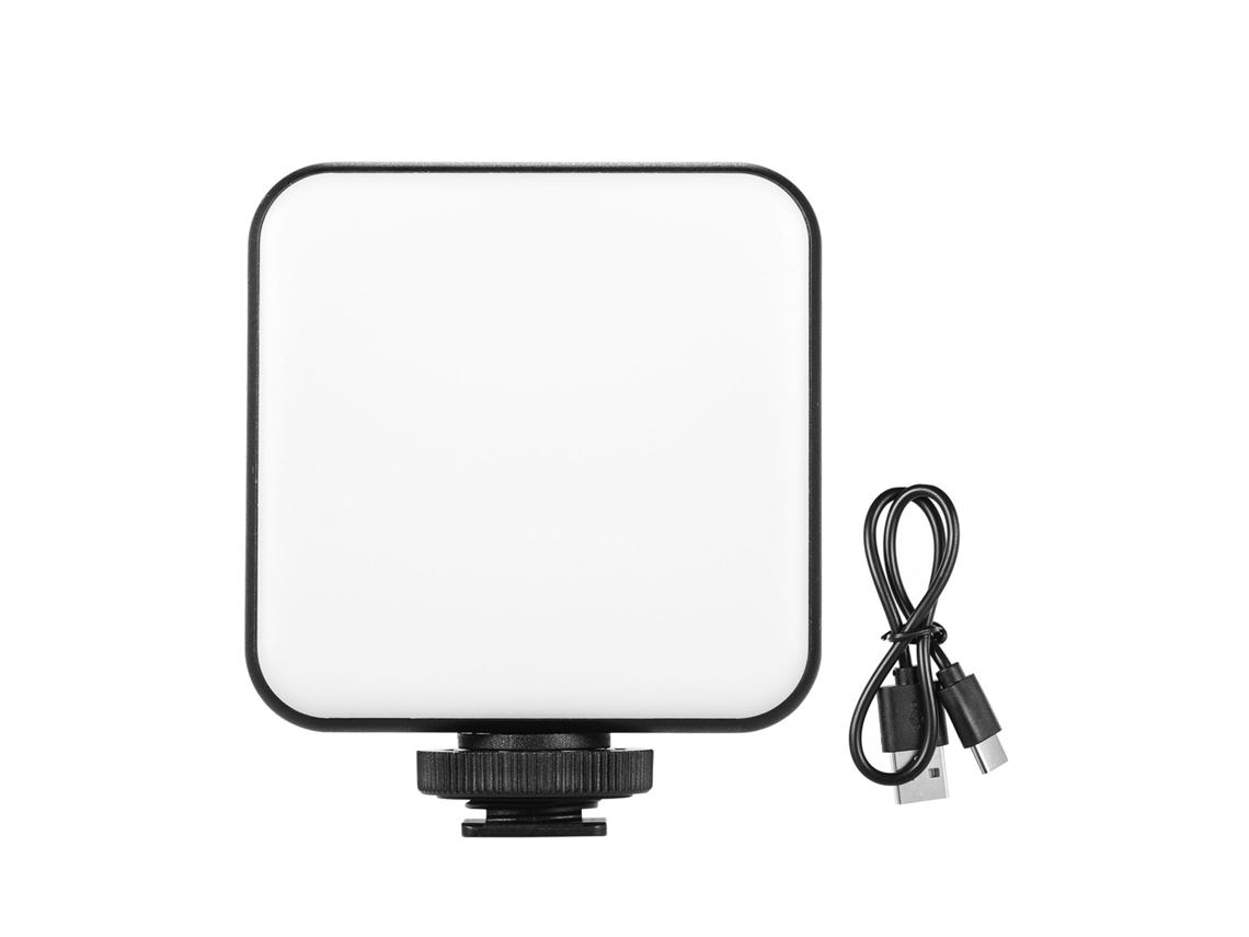 Luz Led Mini Andoer W64 Bicolor 2500k-6500k Regulable 6w Batería Recargable 3 Cold Shoe Para Cámaras Canon Nikon Sony