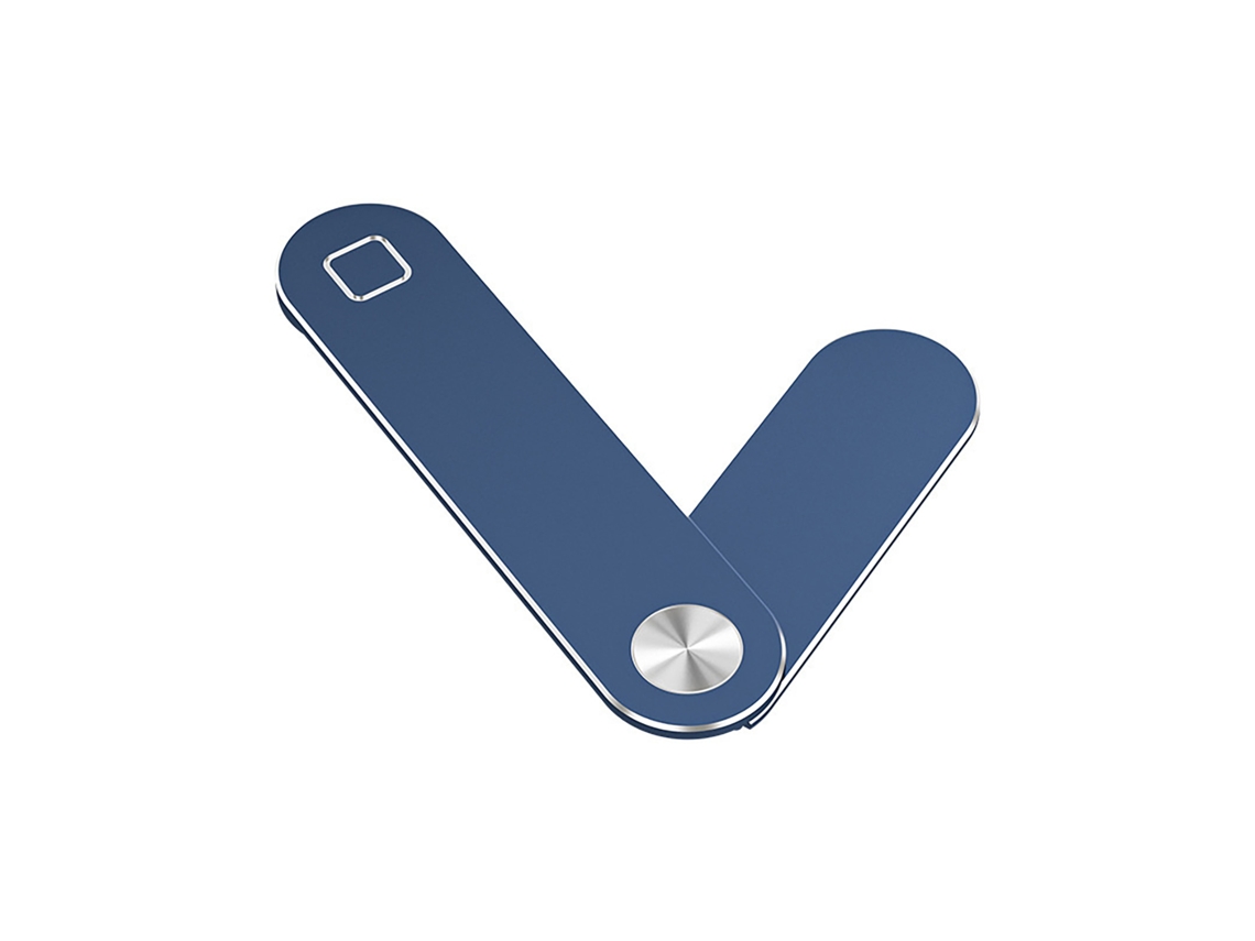 Soporte De Teléfono Para Portátil Magnético Ajustable De Aluminio Lateral Azul Oscuro