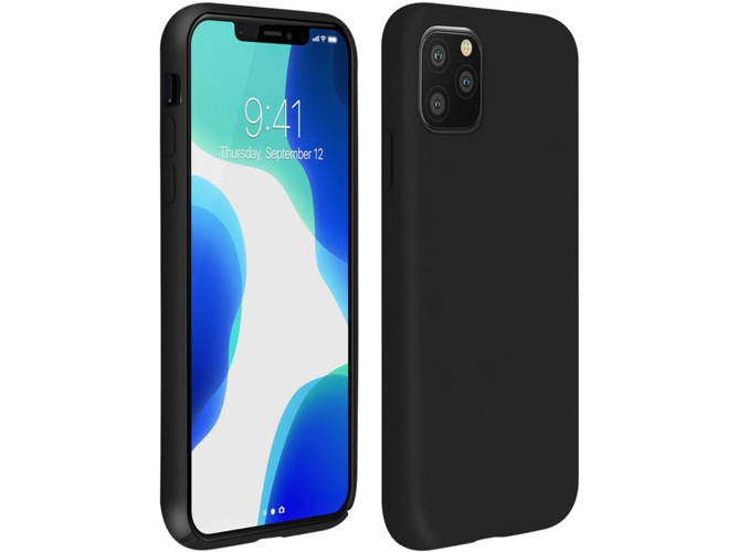Funda iPhone 11 Pro AVIZAR Silicona Negro