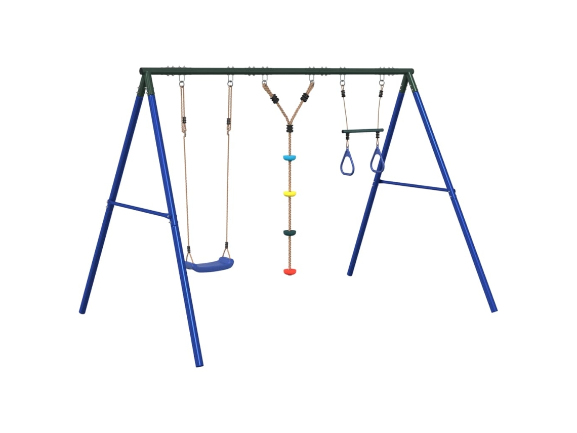 Juego De Columpios De Exterior VIDAXL Multicolor Acero