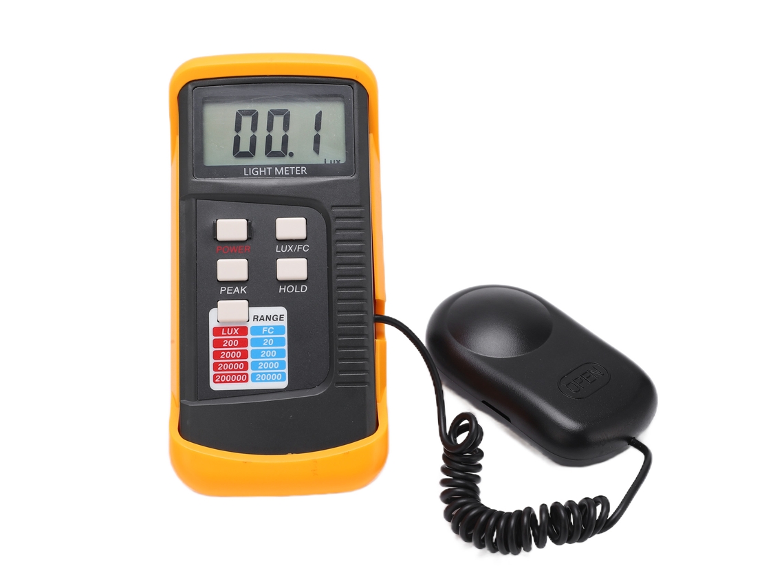 Medidor De Luz Digital Portátil Lx1330b, 0,1-200000 Lux, Preciso, Con Pantalla Lcd.