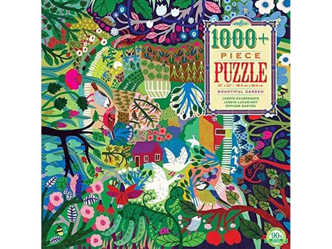 Puzzle EEBOO and Love Bountiful Garden square adult Jigsaw Puzzle (Edad Mínima: 4)