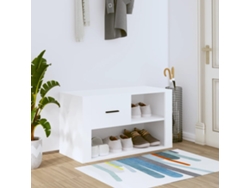 Zapatero Organizador 80X35X45 Cm Derivados de Madera Blanco