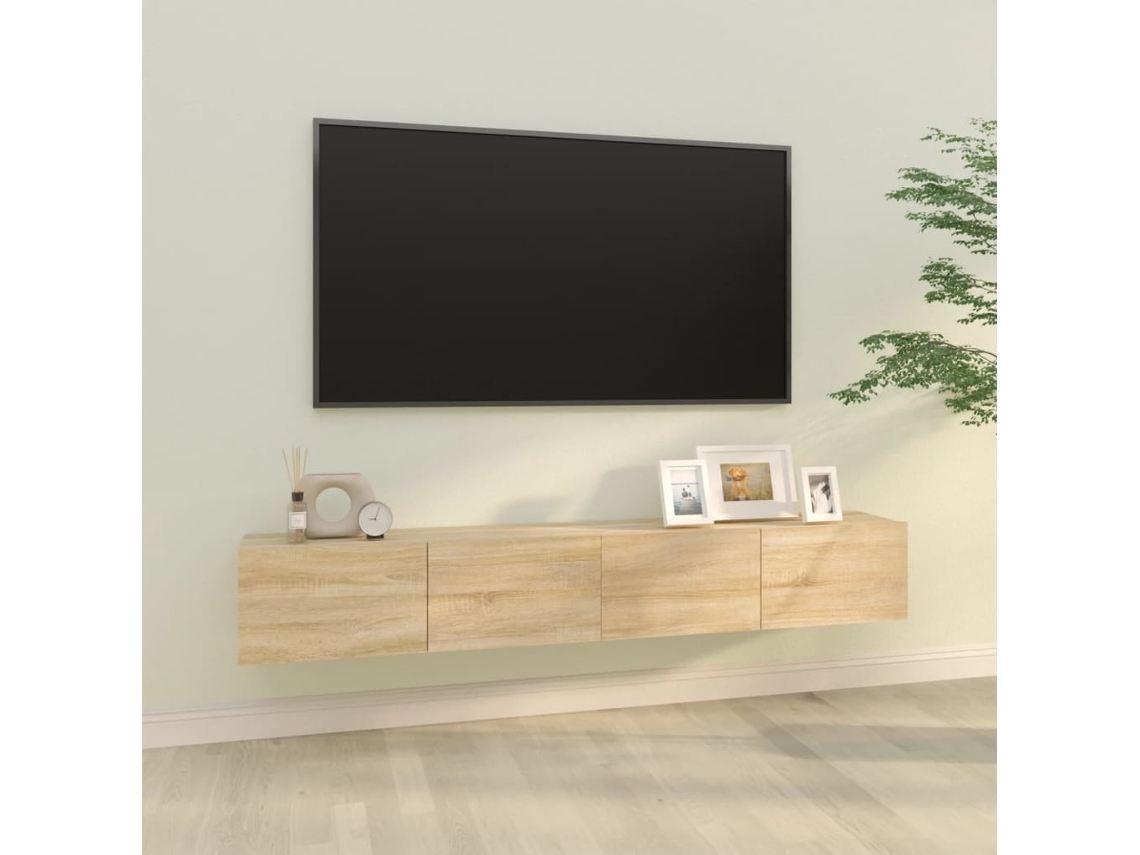 Armarios de pared (2 unidades, 100 x 30 x 30 cm), derivados de madera Sonoma, DKD HOME DECOR