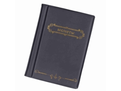Álbum De Colección De Monedas Resistente Al Desgaste Ligero Y Portátil Para Coleccionistas Negro
