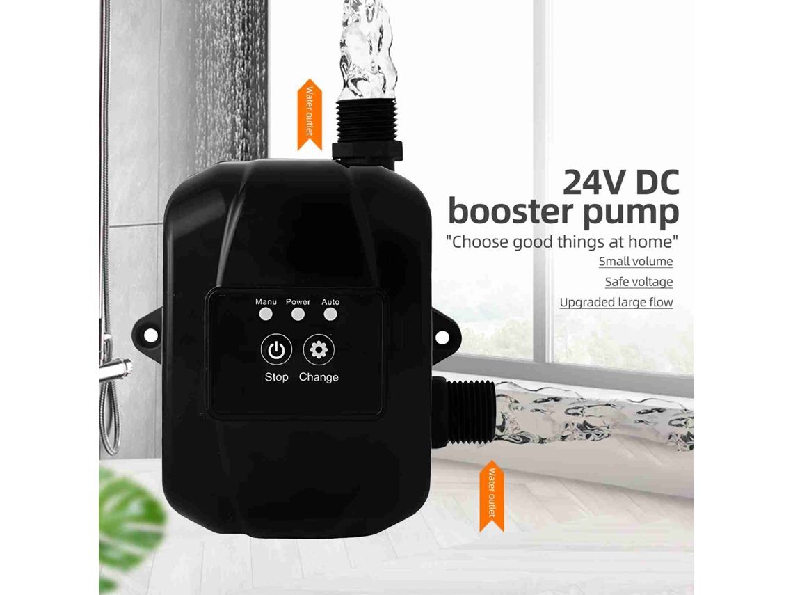 Bomba De Refuerzo De Presión Para Calentador De Agua Dc24v 150w 28m Silenciosa Ip65