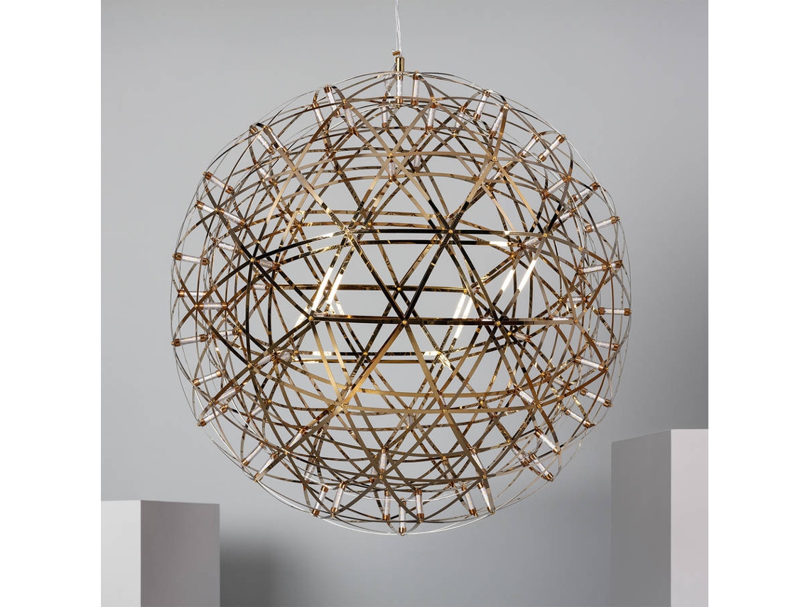 Lámpara de Suspensión LEDKIA Gloria (Dorado - LED Integrado - 45W)