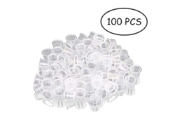 100 piezas Tattoo Color Caps Cups Ink-Cups Contenedor de pigmentos Tamaño L