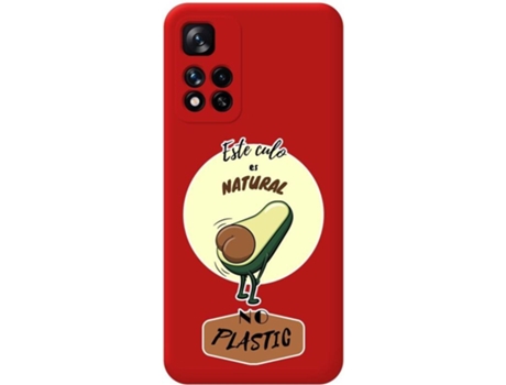 Carcasa para Xiaomi Redmi Note 11 Pro+ Plus 5G TUMUNDOSMARTPHONE Silicona Líquida Dibujos Rojo