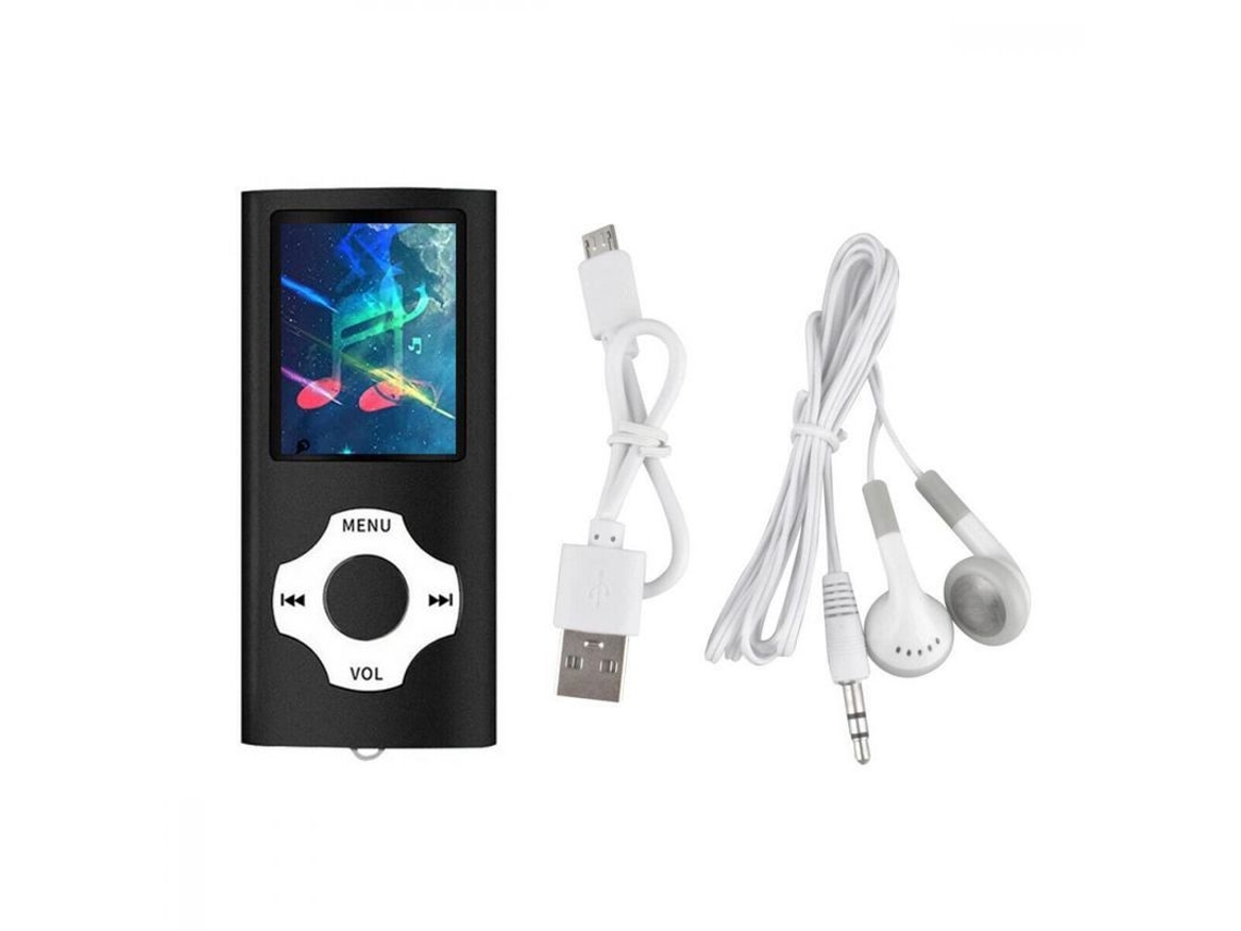 Reproductor De Música Mp3/mp4 Portátil Con Pantalla Lcd De 1,8", Radio Fm, Compatible Con Tarjetas Micro Sd/tf De Hasta 64 Gb Y Batería Recargable.