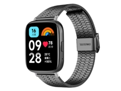 Pulsera para Redmi Watch 3 Active / Lite - Acero inoxidable - Hebilla de siete cuentas