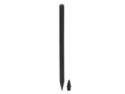 Lápiz óptico para tabletas iOS en varios tamaños, negro con Bluetooth y luz dorada.