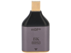 Adaptador De Interfaz Multimedia Hd 8k A 60 Hz, Convertidor Minidp Macho A Hdmi Hembra Con Modos De Pantalla.