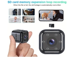 Nueva cámara HD1080P 2M Wifi cámara de vigilancia intercomunicadores bidireccionales compatible con monitoreo remoto hasta 32G negro YEMAESRE