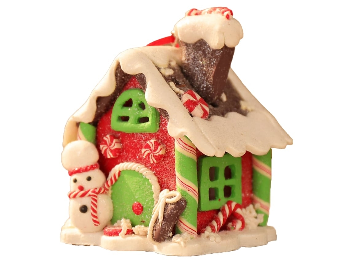 Casa De Pueblo Navideña, Edificio Navideño Iluminado Con Luces Led, Casa Pequeña Y Luminosa, Bajo Consumo De Energía, Diseño Moderno.