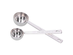 Juego De 2 Cucharas Medidoras De Acero Inoxidable 304 Con Mango Largo Para Café Y Condimentos.
