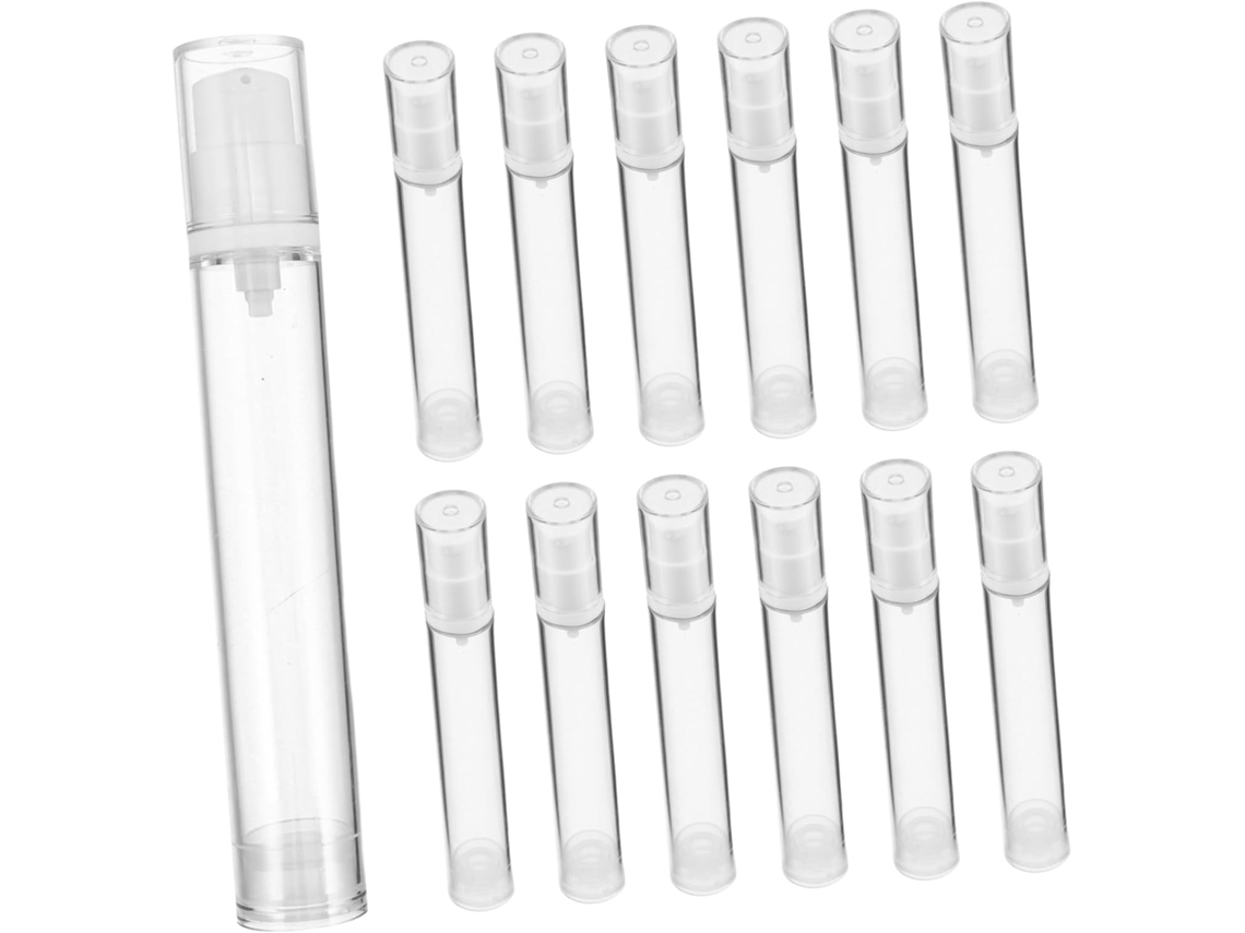 20 Botellas Dispensadoras Al Vacío, Botellas Transparentes Recargables Para Muestras.