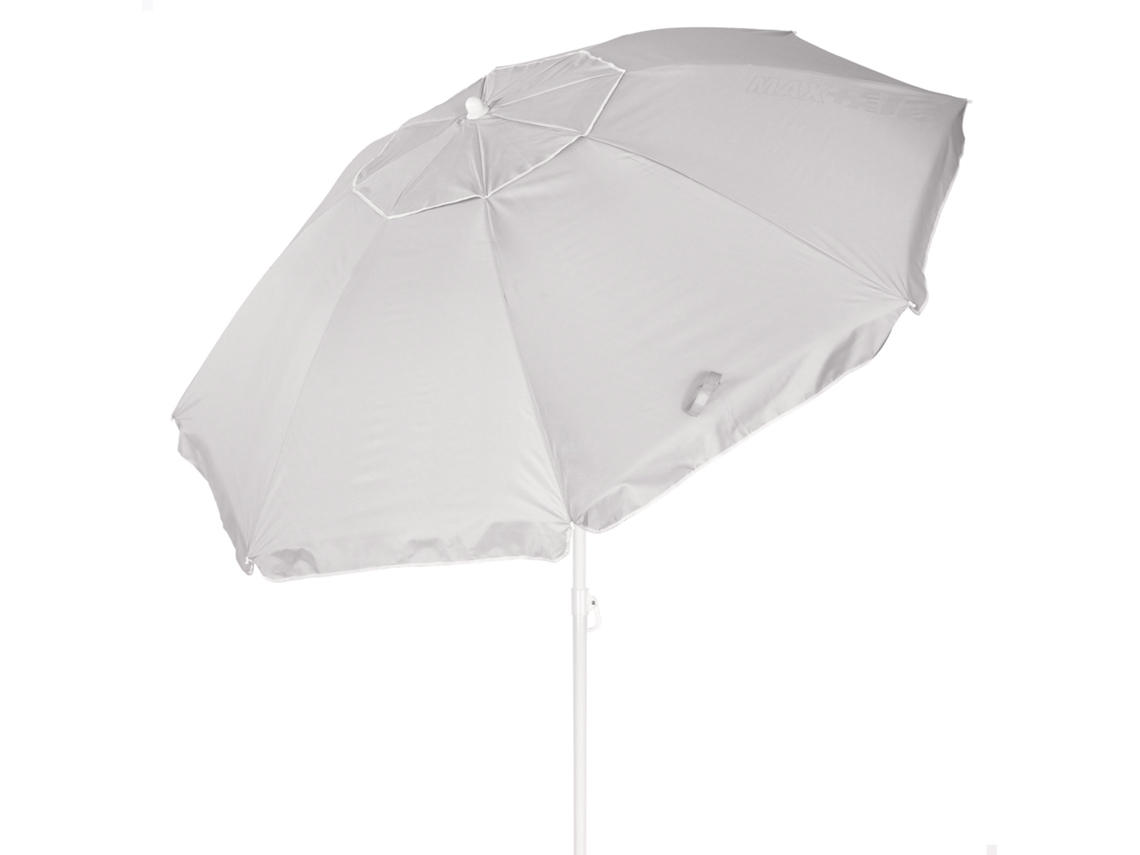Aktive Sombrilla De Playa 8 Varillas 200 Cm Gris Inclinable Uv50