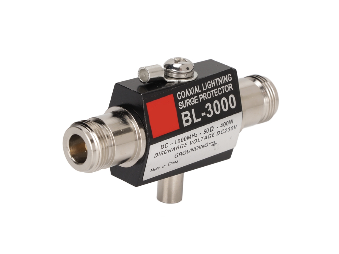 Protector Contra Sobretensiones Coaxial Yinitone Bl-3000 Con Conector N Hembra A Hembra.