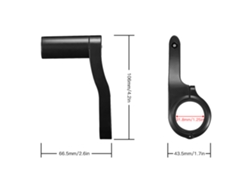 Extensión De Manillar Para Bicicleta Con Soporte Multifuncional Para Ciclocomputador De 31,8 Mm