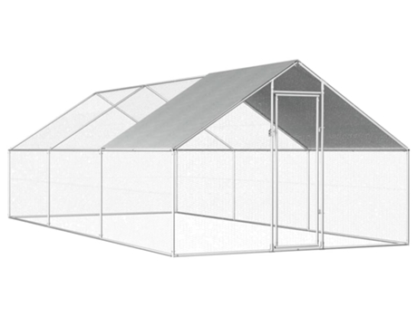vidaXL Jaula gallinero de exterior de acero galvanizado 2,75x6x1,92 m