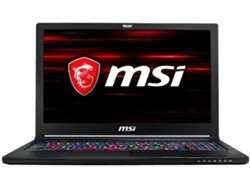 Portátil Gaming MSI GS63 Stealth 8RD-043XES (Intel Core i7-8750H - NVIDIA GeForce GTX 1050 Ti - RAM: 16 GB - 256 GB SSD + 1 TB HDD - 15.6'')