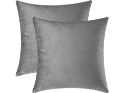 2 Fundas De Almohada Cuadradas De Terciopelo Cómodas Para Sofá Y Cama, 18 X 18 Pulgadas
