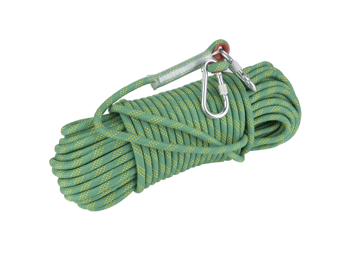Cuerda De Escalada Para Exteriores De 30 M Y 12 Mm, Cuerda De Supervivencia, Segura Y Resistente Al Agua, Color Verde.