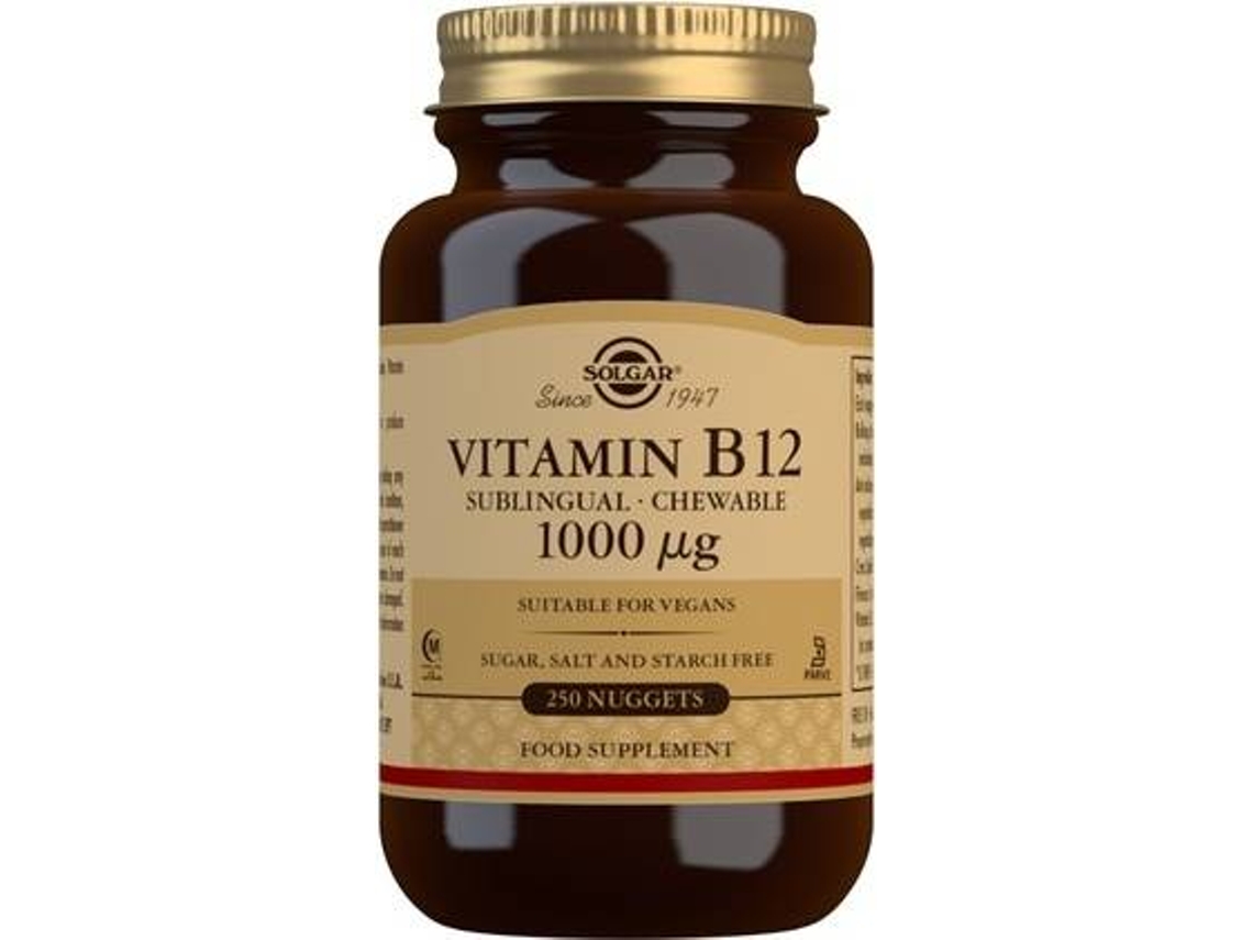 Complemento Alimentar SOLGAR Vitamina B (250 comprimidos de 1000mg (Morango))