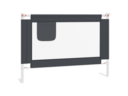 Barandilla de cama VIDAXL Gris Tela (90x25cm)