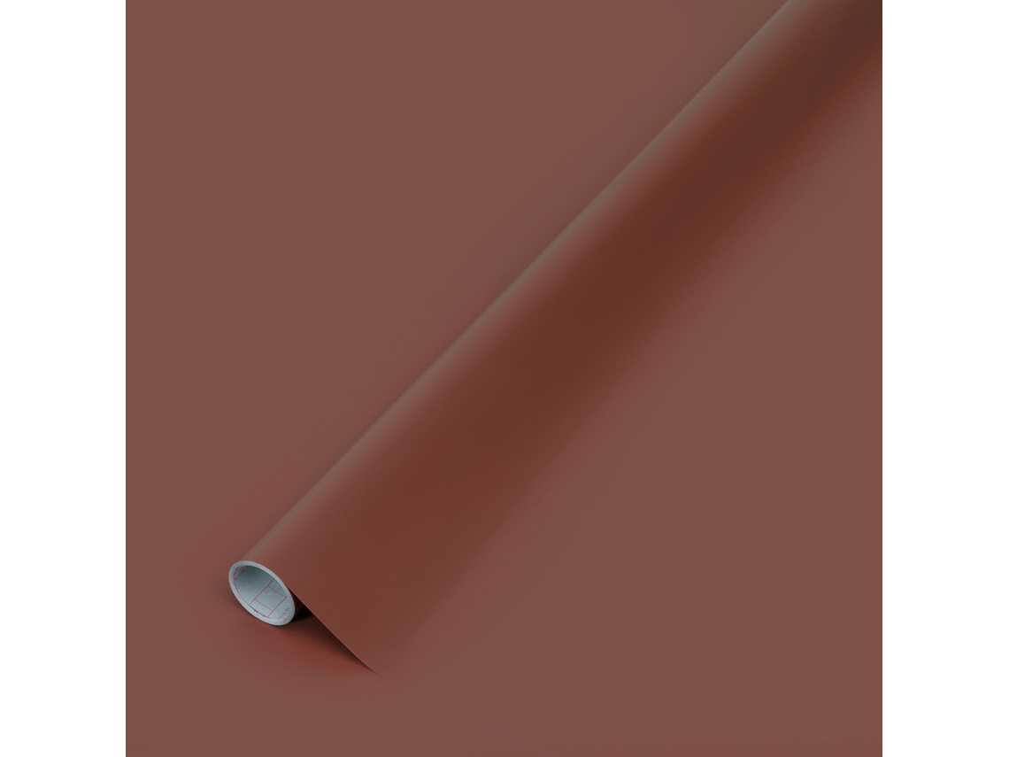Película adhesiva DC Fix lisa y brillante, 45 cm x 2 m, color rojo óxido 346 0715