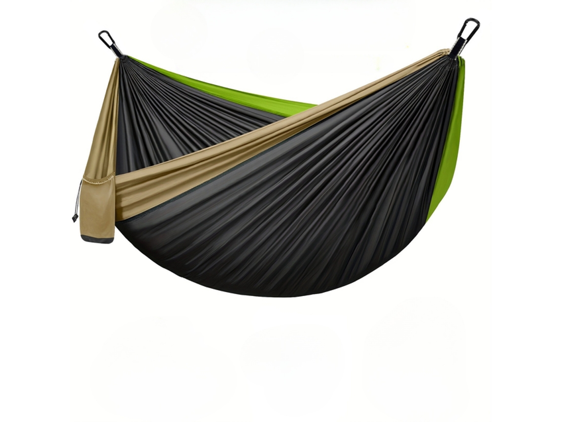 Hamaca de camping de 300x200 cm en tela de paracaídas, incluye mosquetones Tommy01