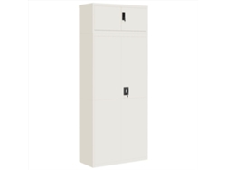 Maison Exclusive - Armario Archivador De Acero Blanco 90x40x220 Cm