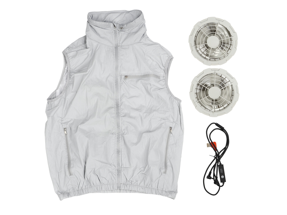 Chaleco Con Aire Acondicionado Y Ventiladores, Chaqueta De Invierno Refrescante Para Trabajo Al Aire Libre, Pesca, Talla Xl