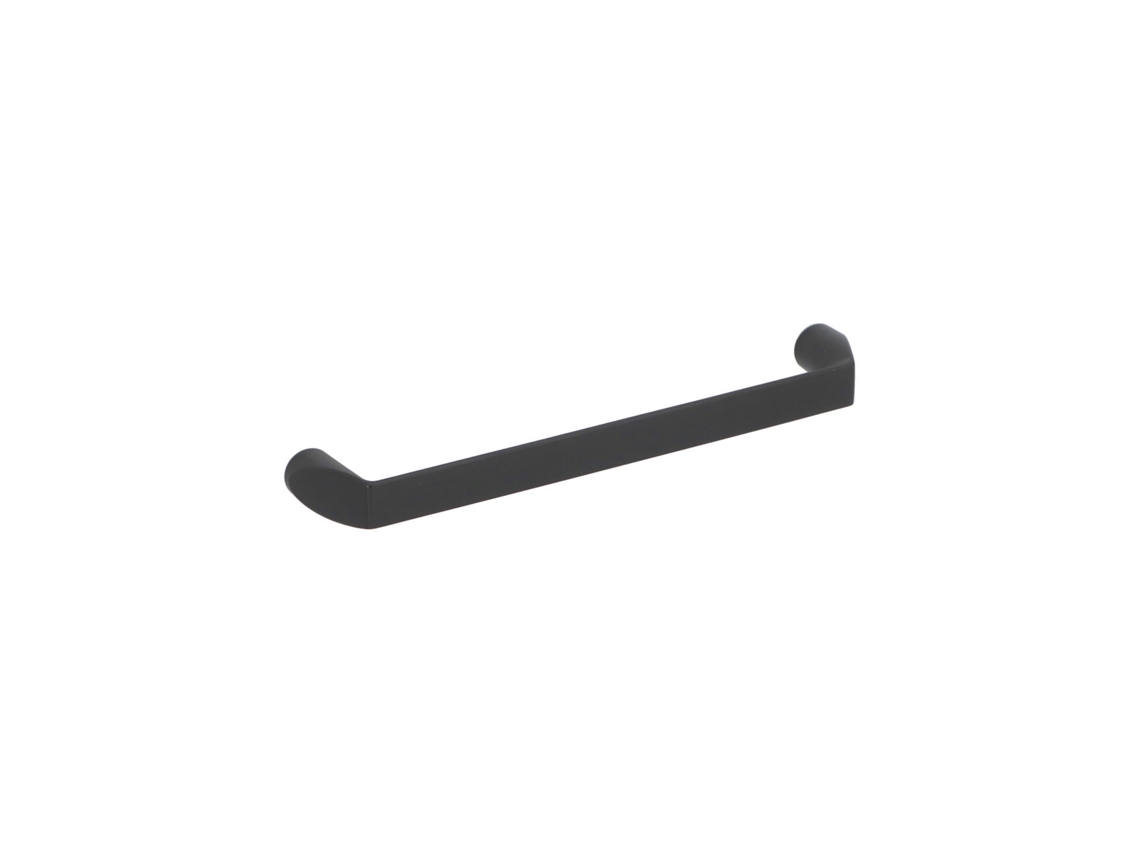 Tirador Para Mueble De Zamac Distancia Entre Ejes 128mm Barniz Negro Mate Pack De 25